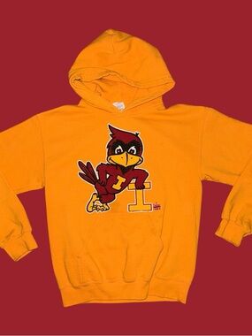 NCAA Iowa State ISU Cyclones Vintage Graphic Hoodie Sweatshirt Size Small